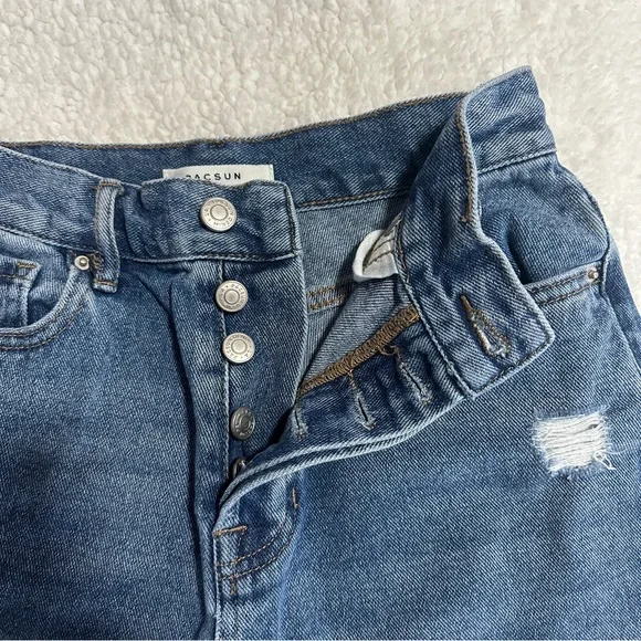 Pacsun Medium Wash Jean Denim Shorts - Picture 3 of 4